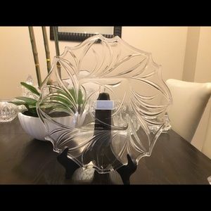 Mikasa wind song glass platter